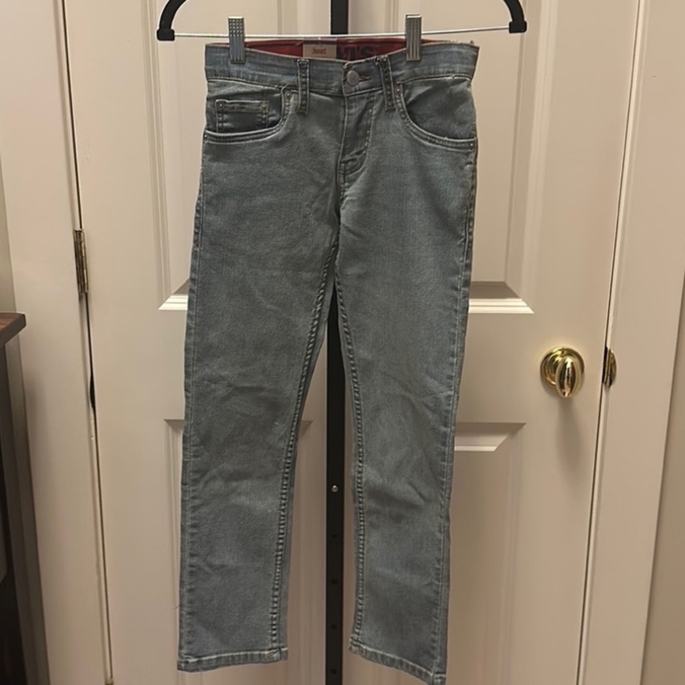 Levi’s 511 Jeans Boys 10 Reg 25x26 Light Wash Adjustable Waist Denim Pants